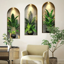 Load image into Gallery viewer, 3D Watercolor Plant Wall Stickers
