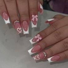 Load image into Gallery viewer, White Tip French Press on Nails
